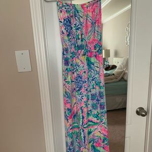 Lilly pulitzer dancing on the deck maxi dress